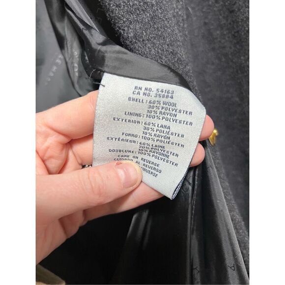 Cole Haan Signature Grey Wool Blend Peacoat - Picture 5 of 5